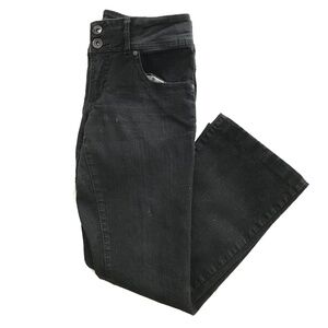 Y2K Scarlett Sirens Double Button Wide Leg Jeans Size 11 - 9/10 Fit Black